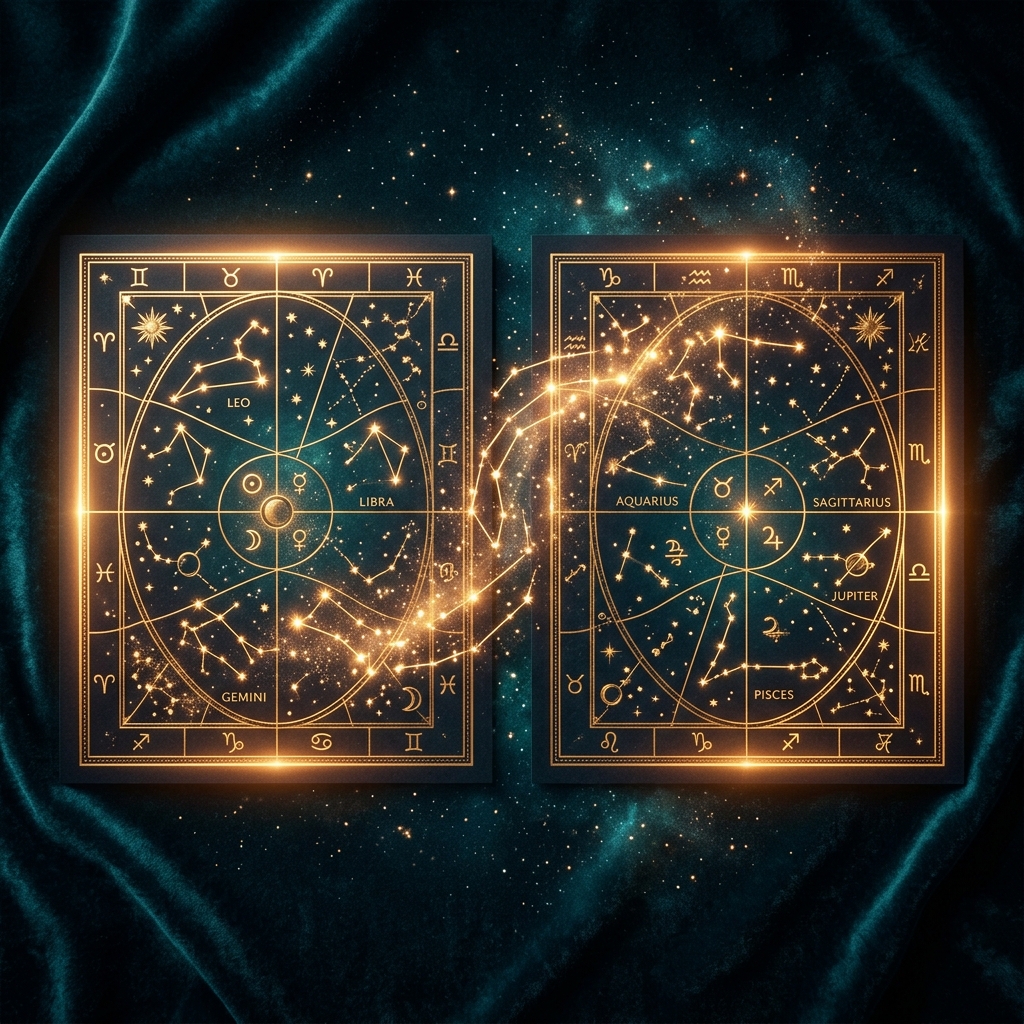 Traditional Vedic Marriage Kundli Horoscope Grid